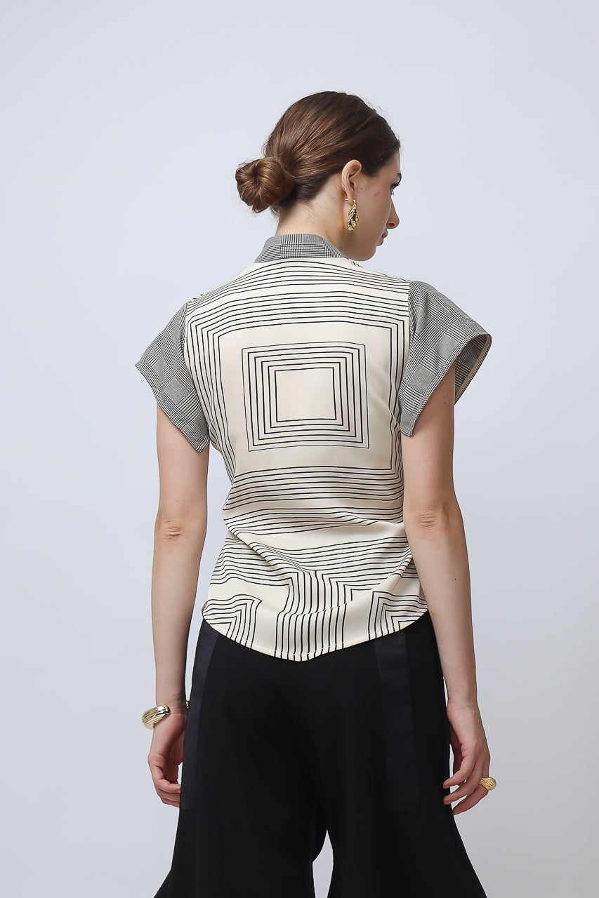 Bloom et Champs Linear Blouse