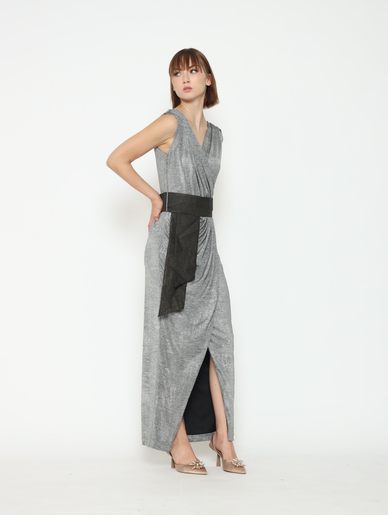 Bloom et Champs Dress Ploi With Belt