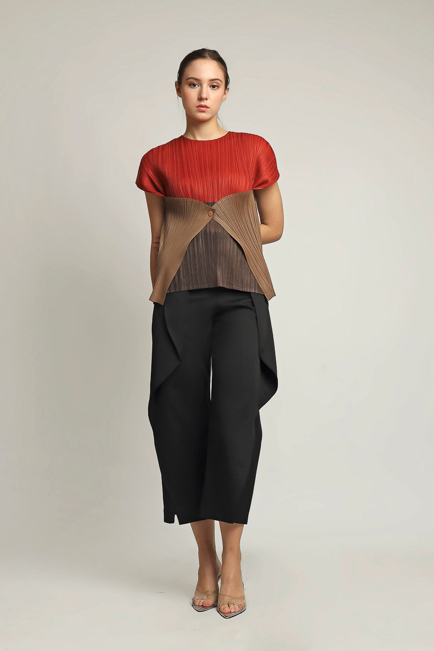 Bloom et Champs Three Tone Pleats