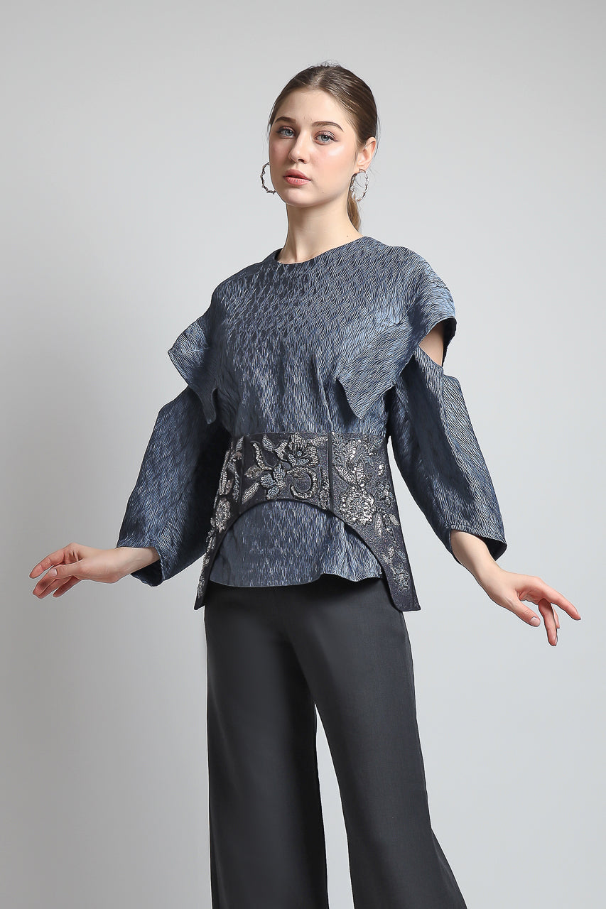 Bloom et Champs Top Obi Saten Pleats