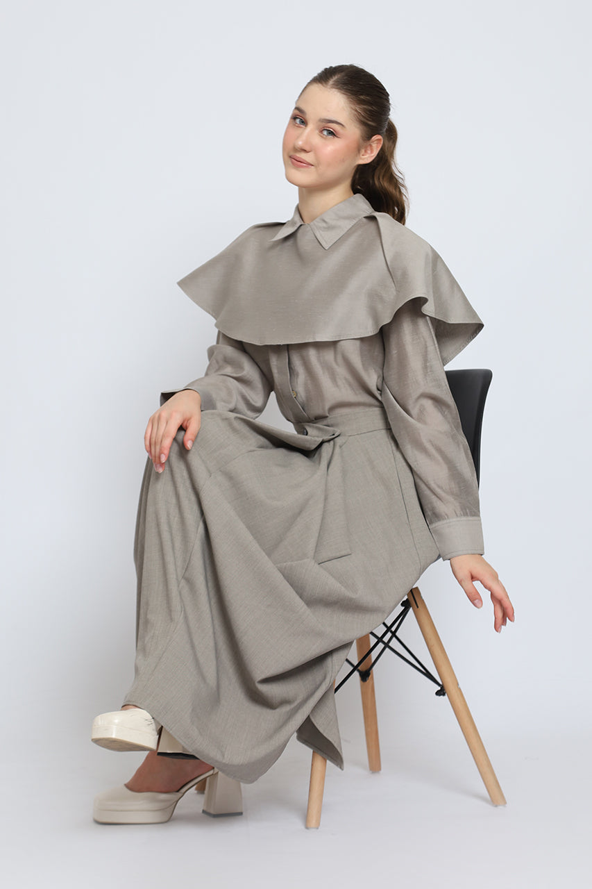 Bloom et Cotton Flowy Multi ways Bib Shirt/Assymetrical Skirt