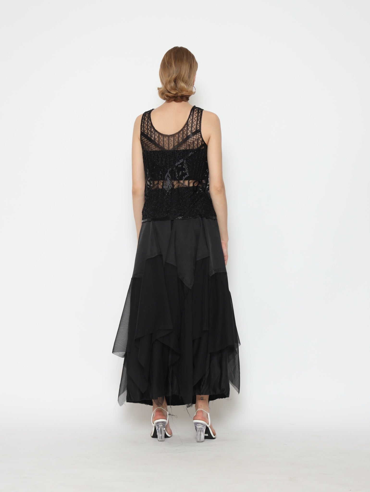 Sequinned Sheer Top