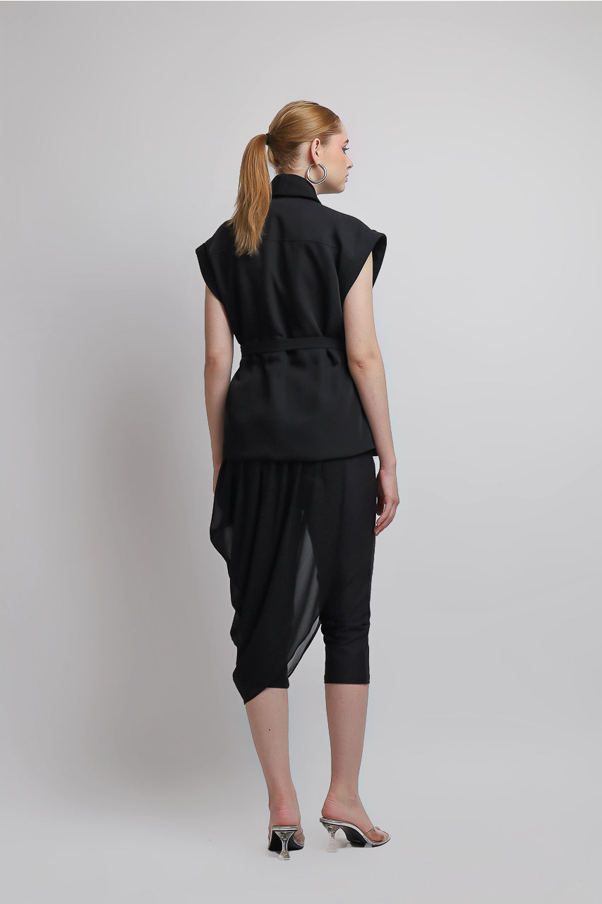 Bloom et Champs Tassel Glitter Top/Chiffon Pants
