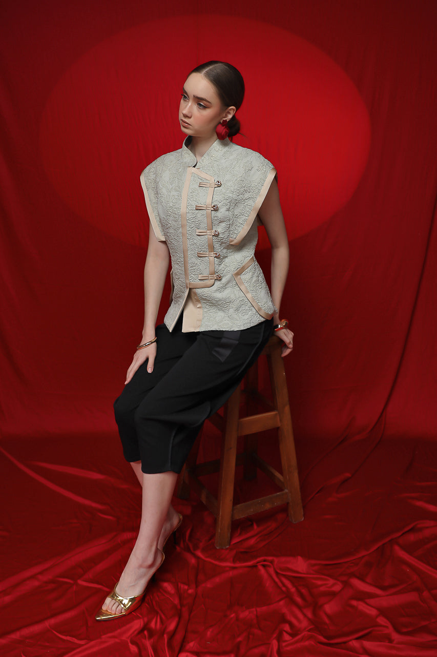 Bloom et Champs Minty Blouse in Mint