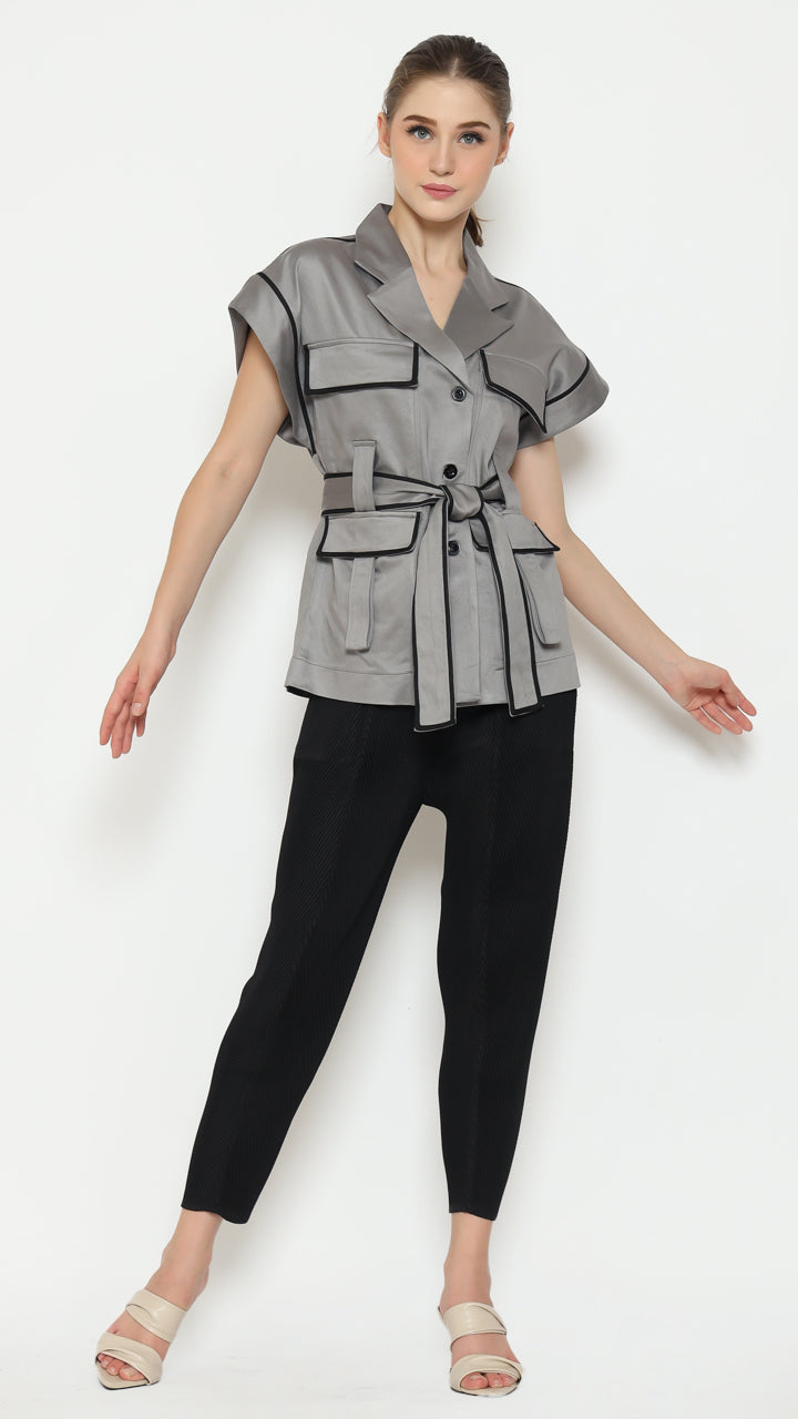 Bloom et Champs Safari Blouse Grey