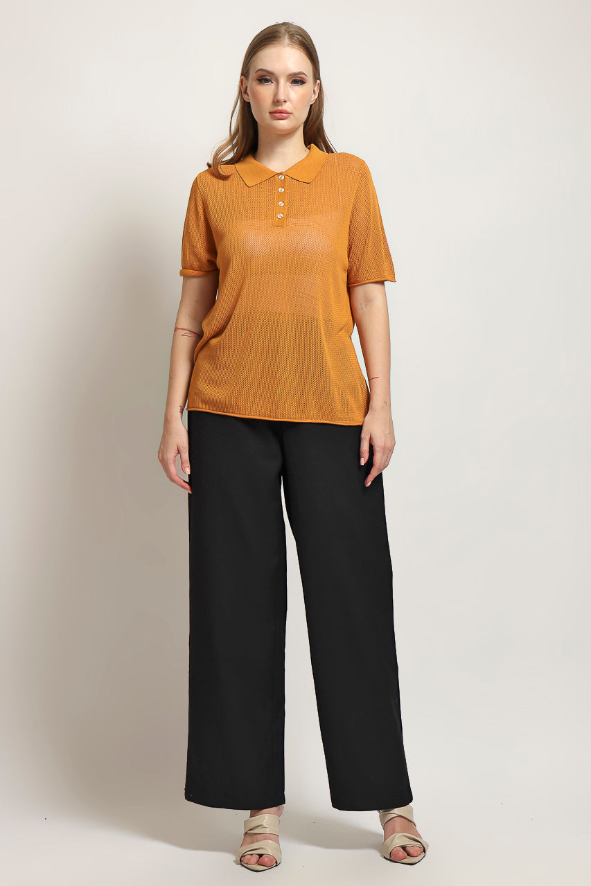 Bloom et Cotton Net Knit in Turmeric