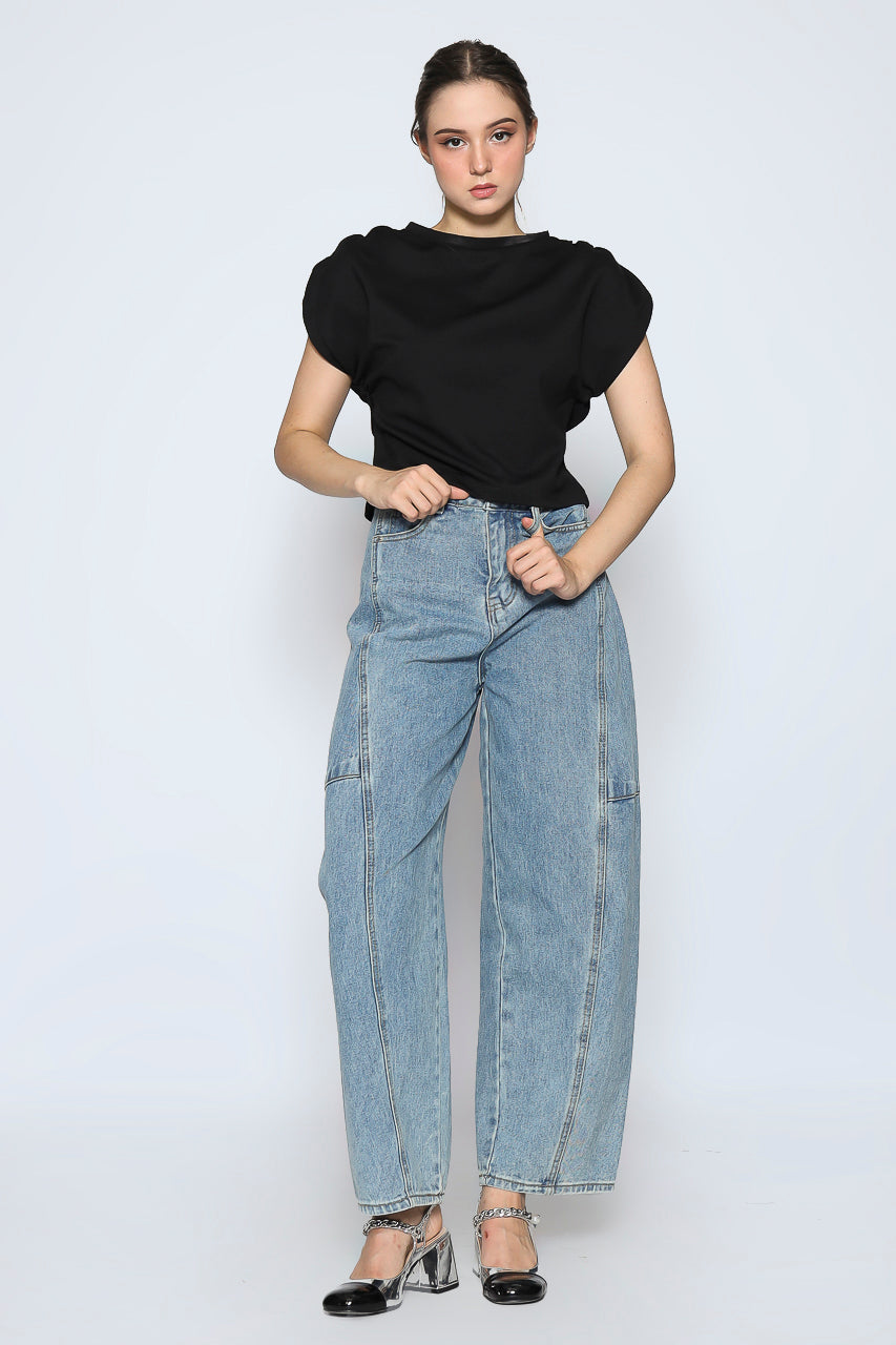 Bloom et Cotton Black Tee