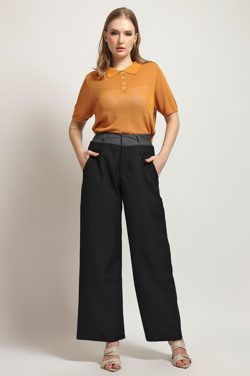 Bloom et Cotton Double Waisted Pants