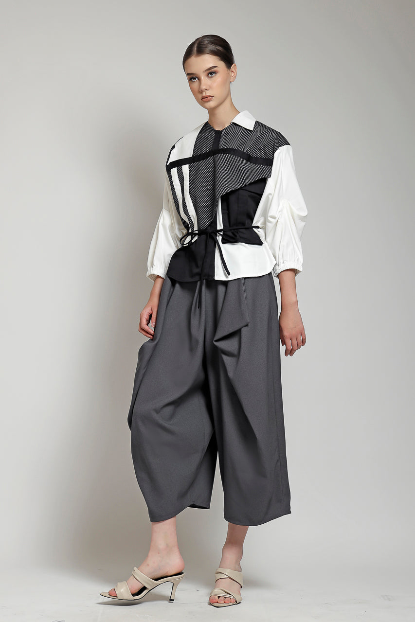 Bloom et Champs Kemeja Layer / Celana Kewer Abu