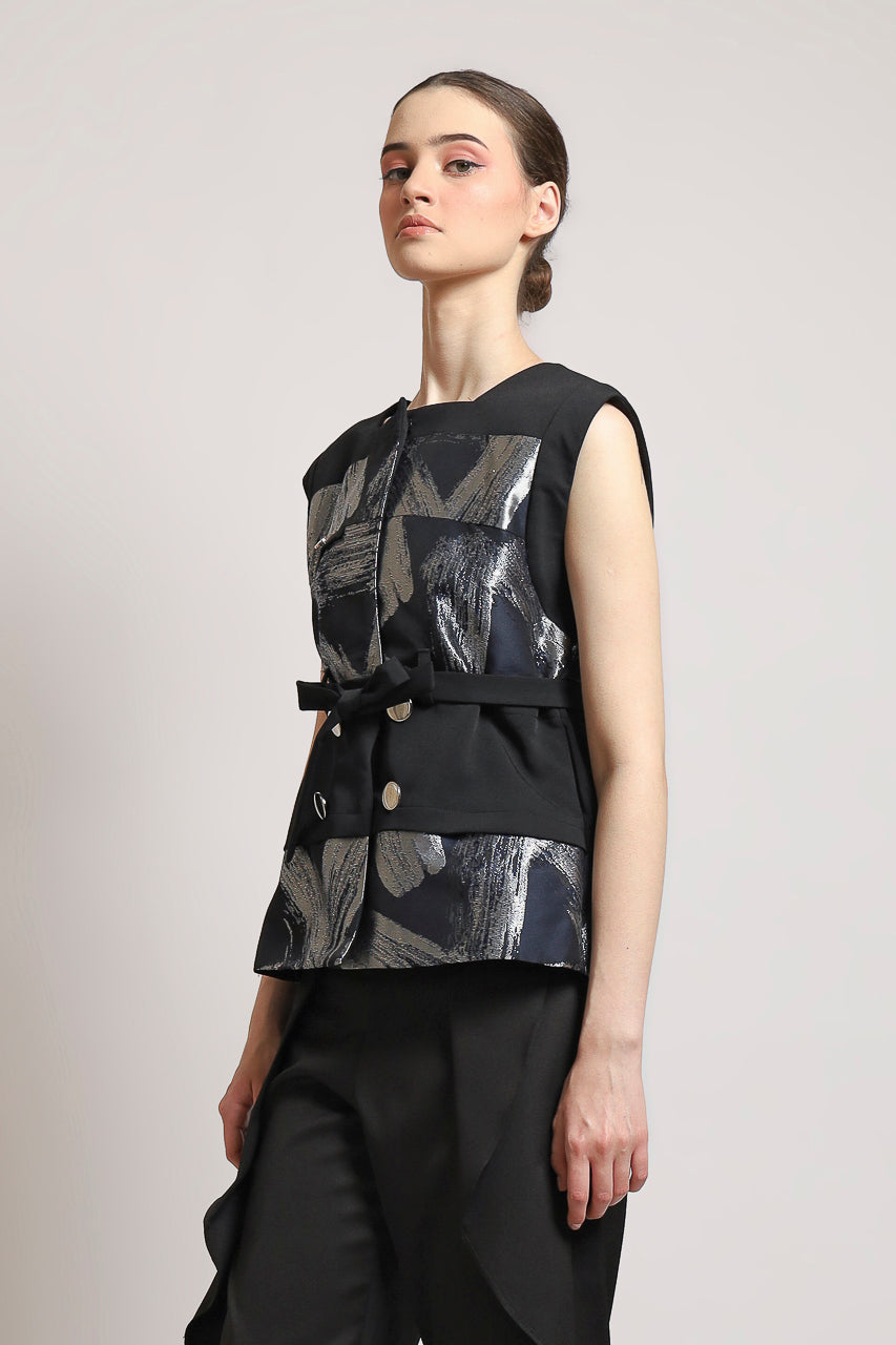 Bloom et Champs Top Jacquard Obi