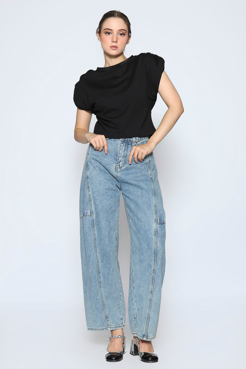 Bloom et Cotton Black Tee