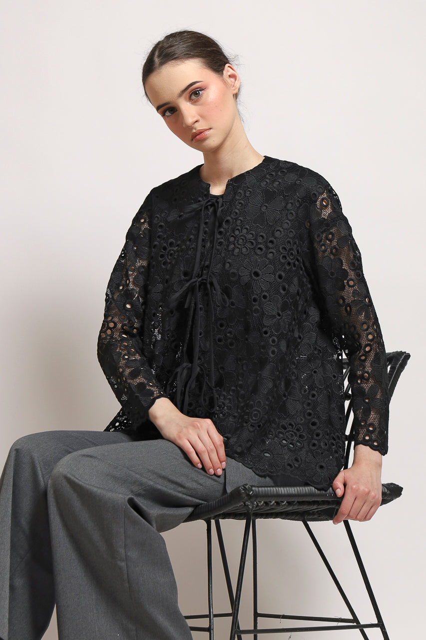 Bloom et Champs Kimono Tali Pita Hitam