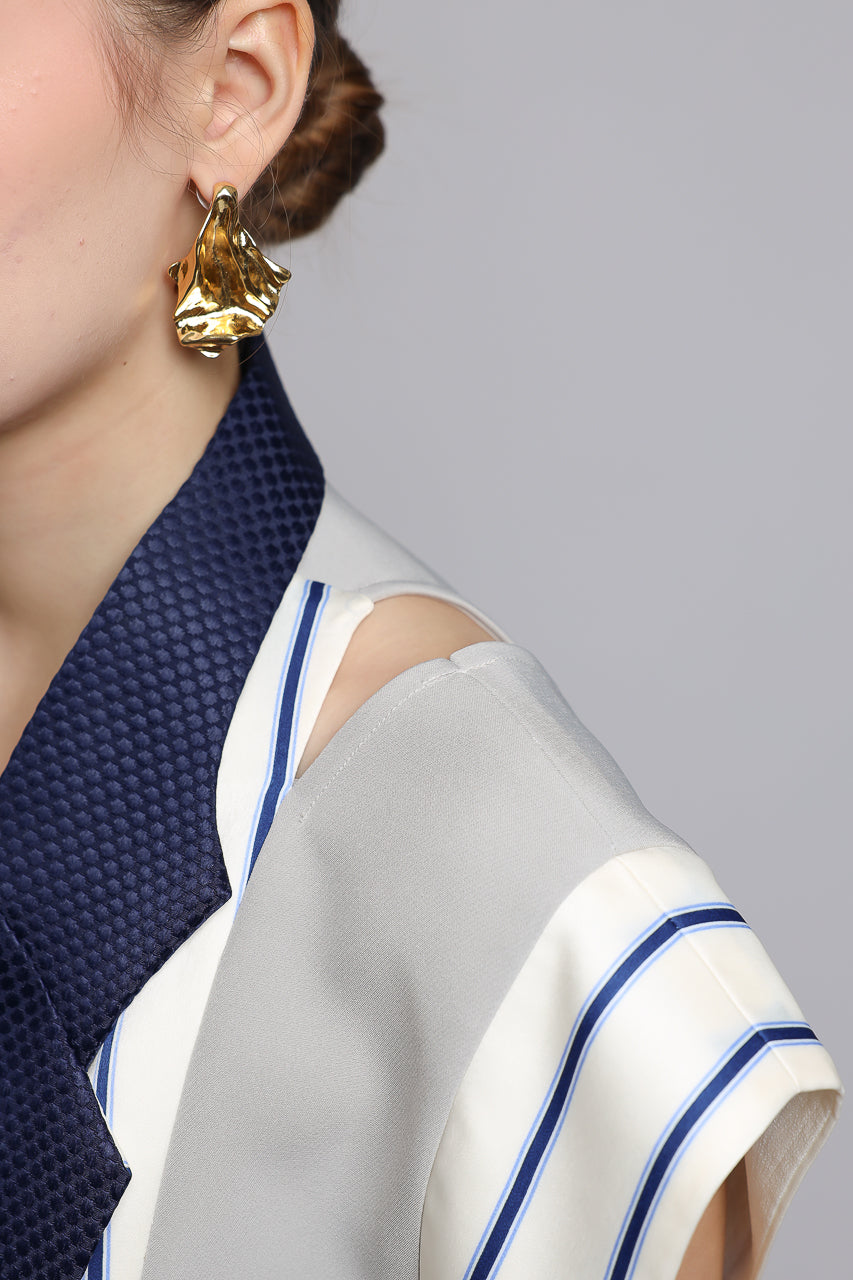 Bloom et Champs Vest Stripe Blouse/Celana Doremi