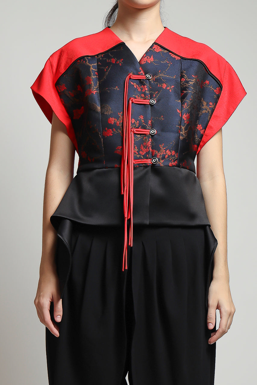 Bloom et Champs Tassel Top Jacquard