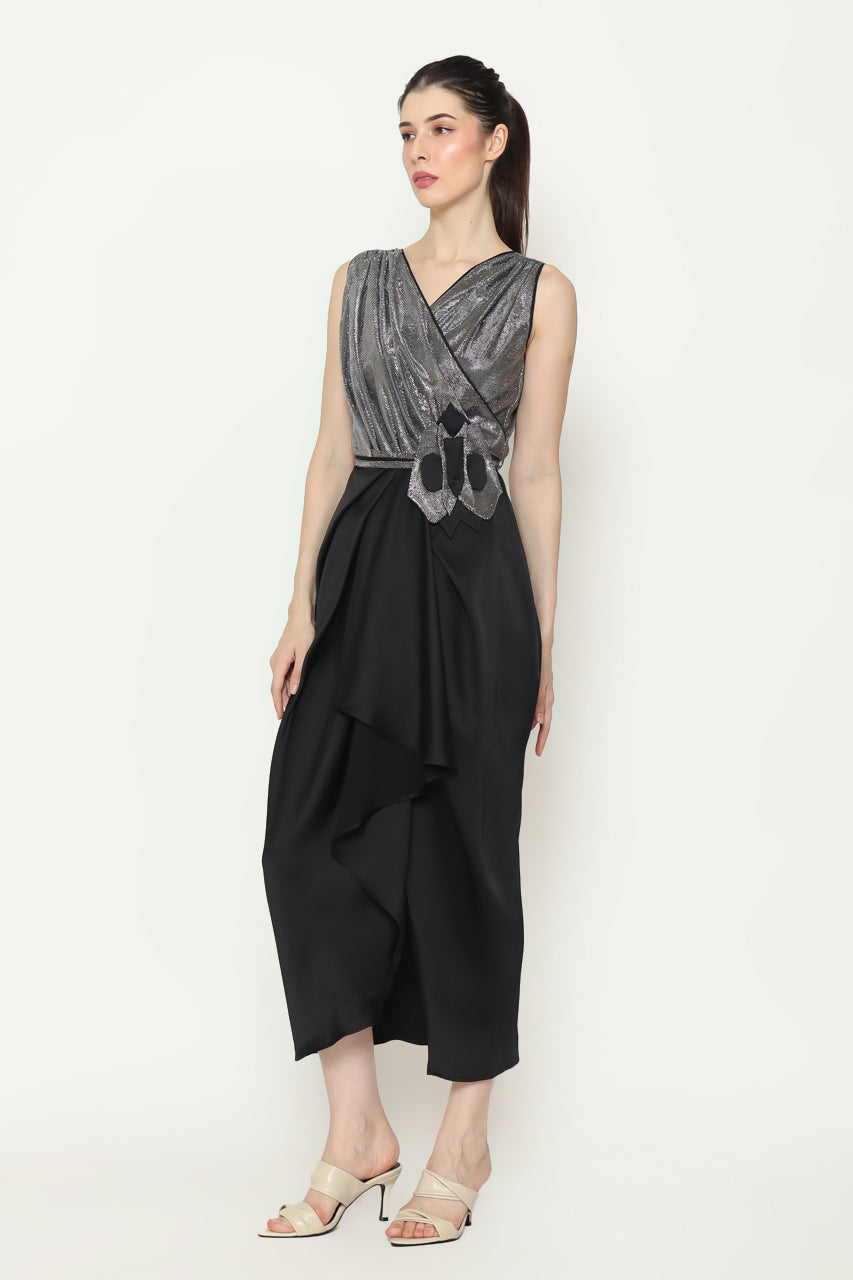 Bloom et Champs Dress Kembang Hitam