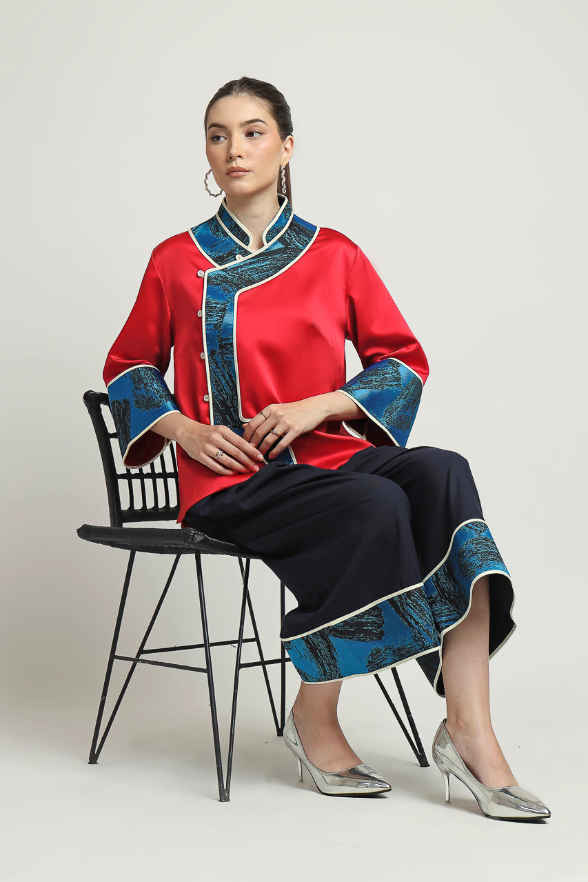 Bloom Et Champs Fan Rong Blouse Set