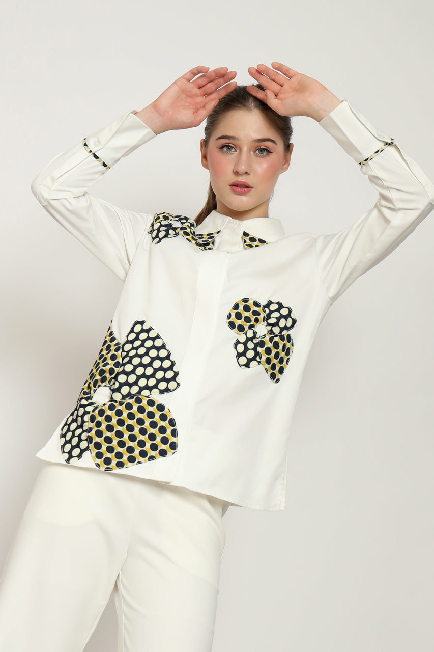 Bloom et Champs Kemeja Bunga Polka
