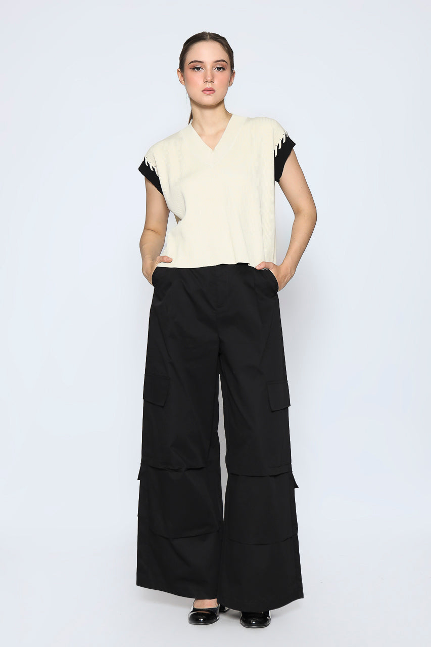 Bloom et Champs Cargo Pocket Wrinkle Pants