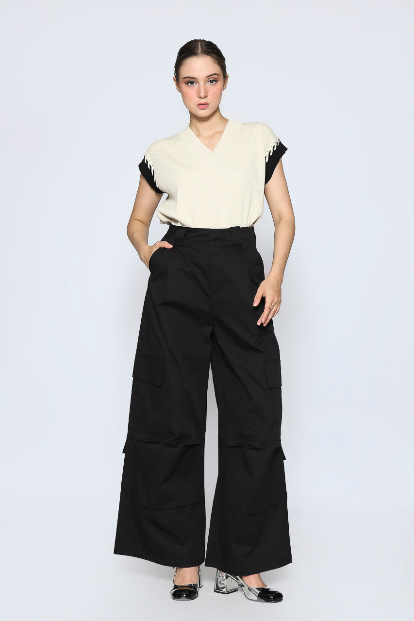 Bloom et Champs Cargo Pocket Wrinkle Pants