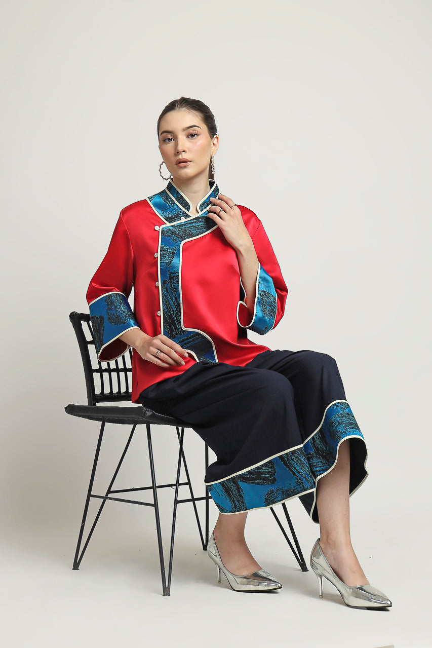 Bloom Et Champs Fan Rong Blouse Set