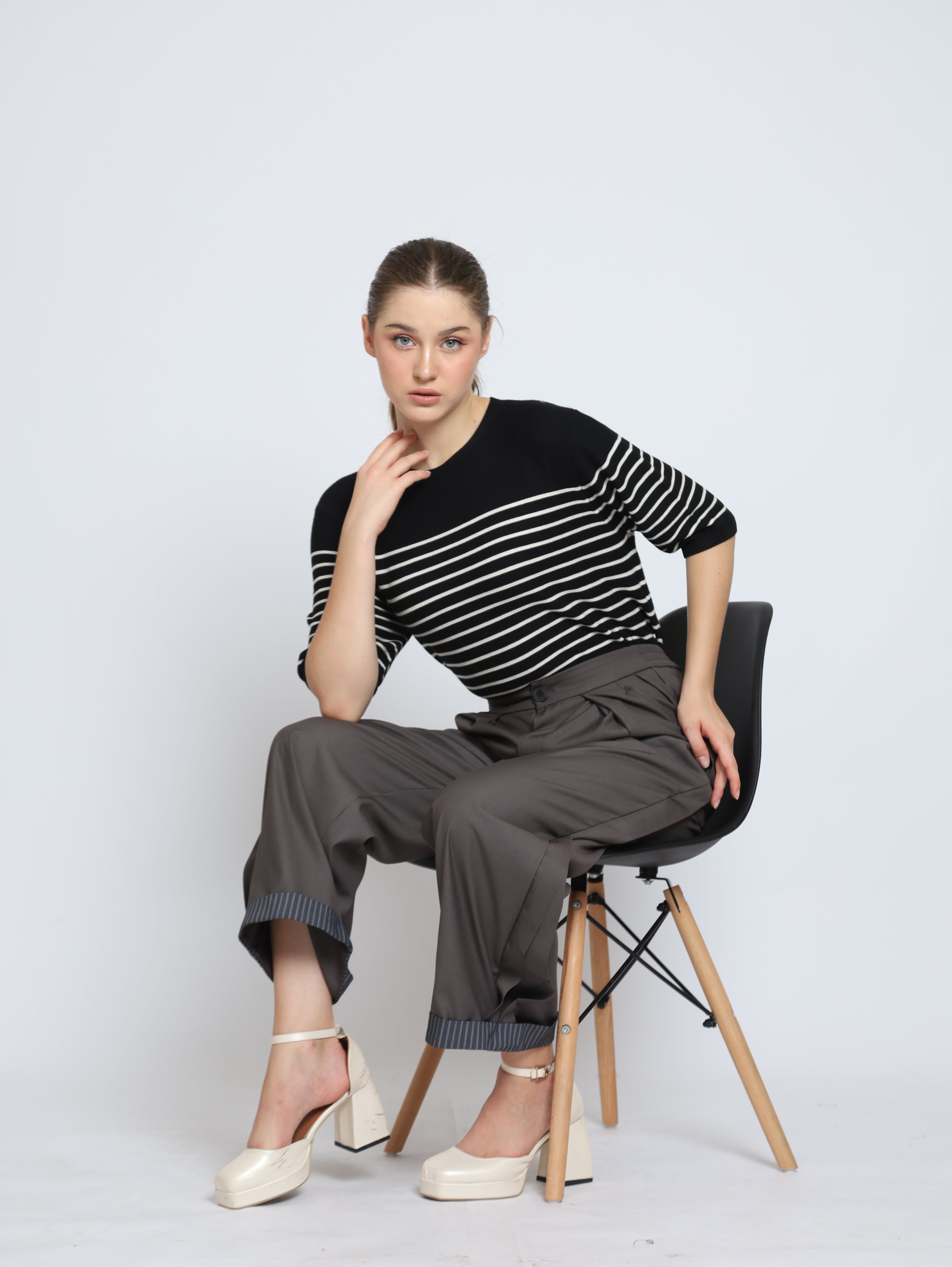 Bloom et Cotton BC Stripes Knit/ Yoji Pants