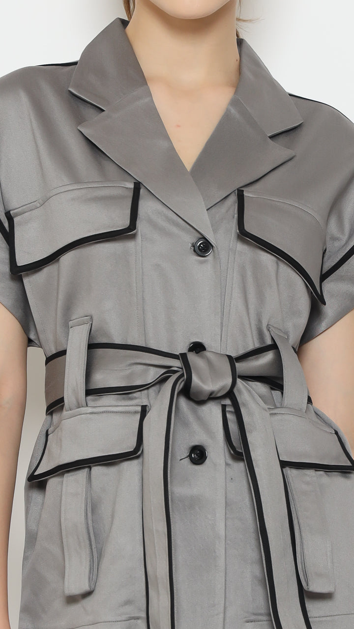 Bloom et Champs Safari Blouse Grey