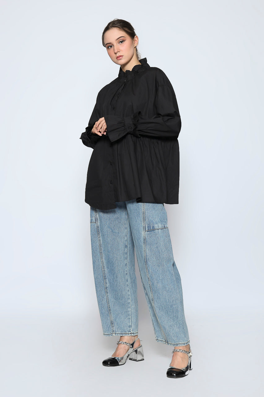 Bloom et Cotton High Neck Shirt