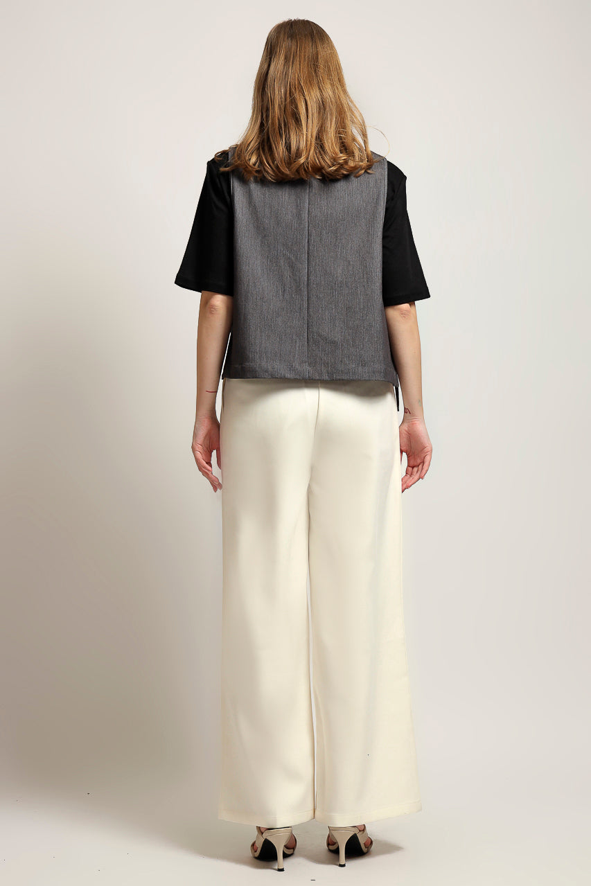 Bloom et Cotton Grey Vest and Tee