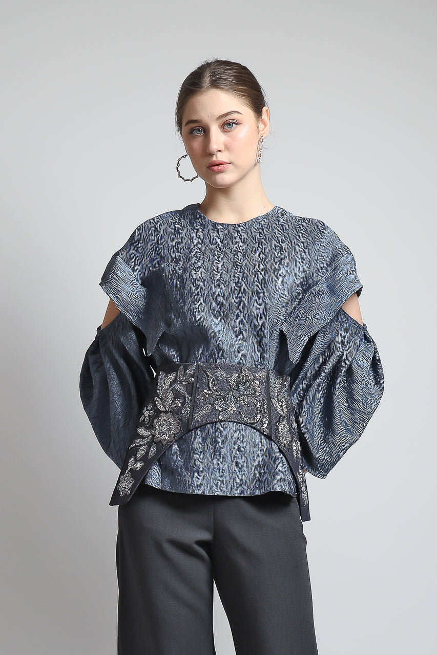 Bloom et Champs Top Obi Saten Pleats