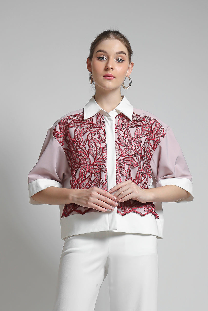 Bloom et Champs Red Velvet Shirt