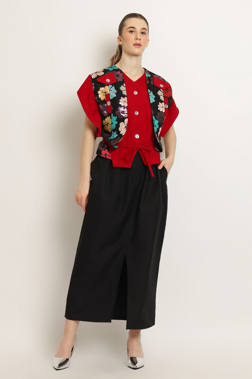 Bloom et Champs Batwing Top Floral