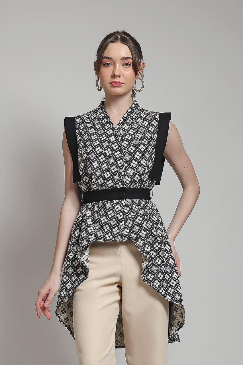 Bloom et Champs Top Buntut Bunga/ DT Pants Creme