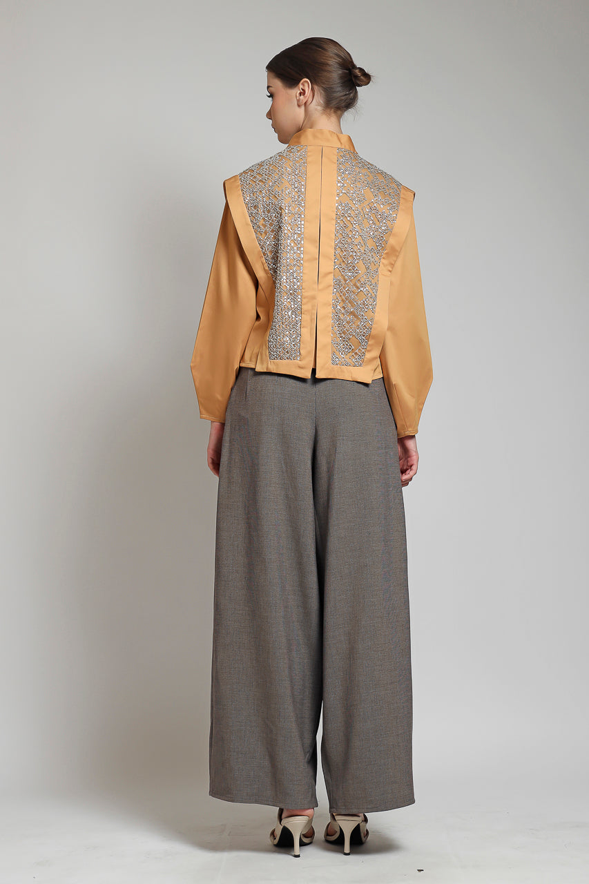 Bloom et Champs Kemeja Kotak / Mocha Zest Pants