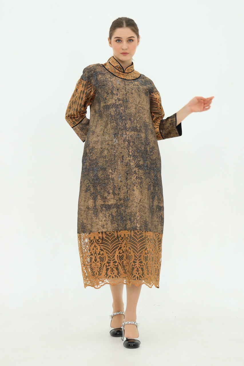 Bloom et Champs Dress Karung Jacquard