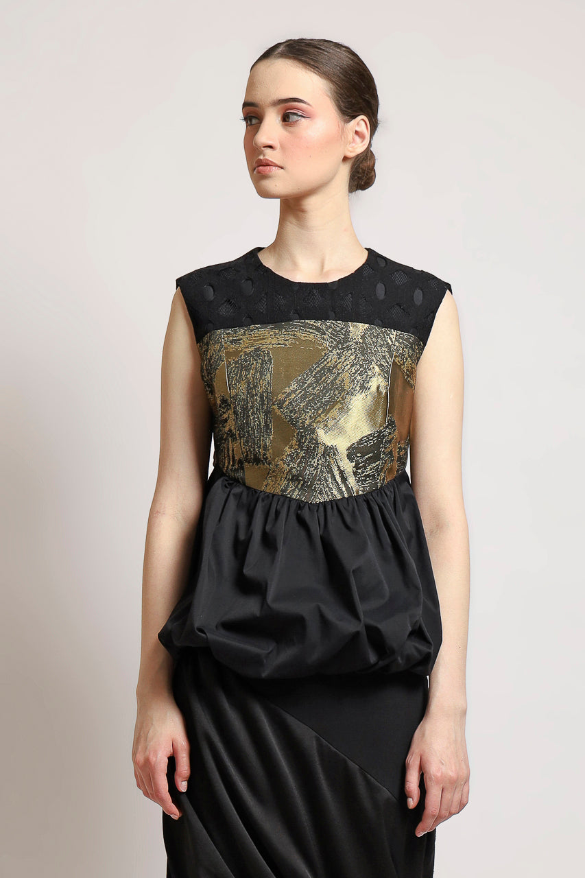 Bloom et Champs Top Balloon Peplum Emas