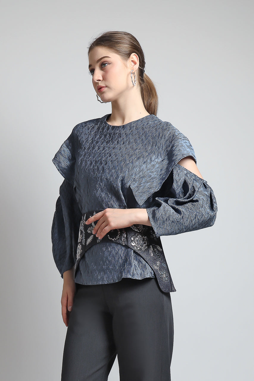 Bloom et Champs Top Obi Saten Pleats