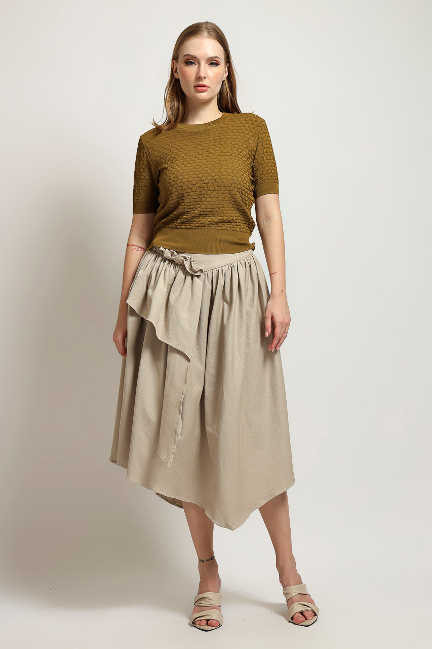 Bloom et Cotton Olive Knit