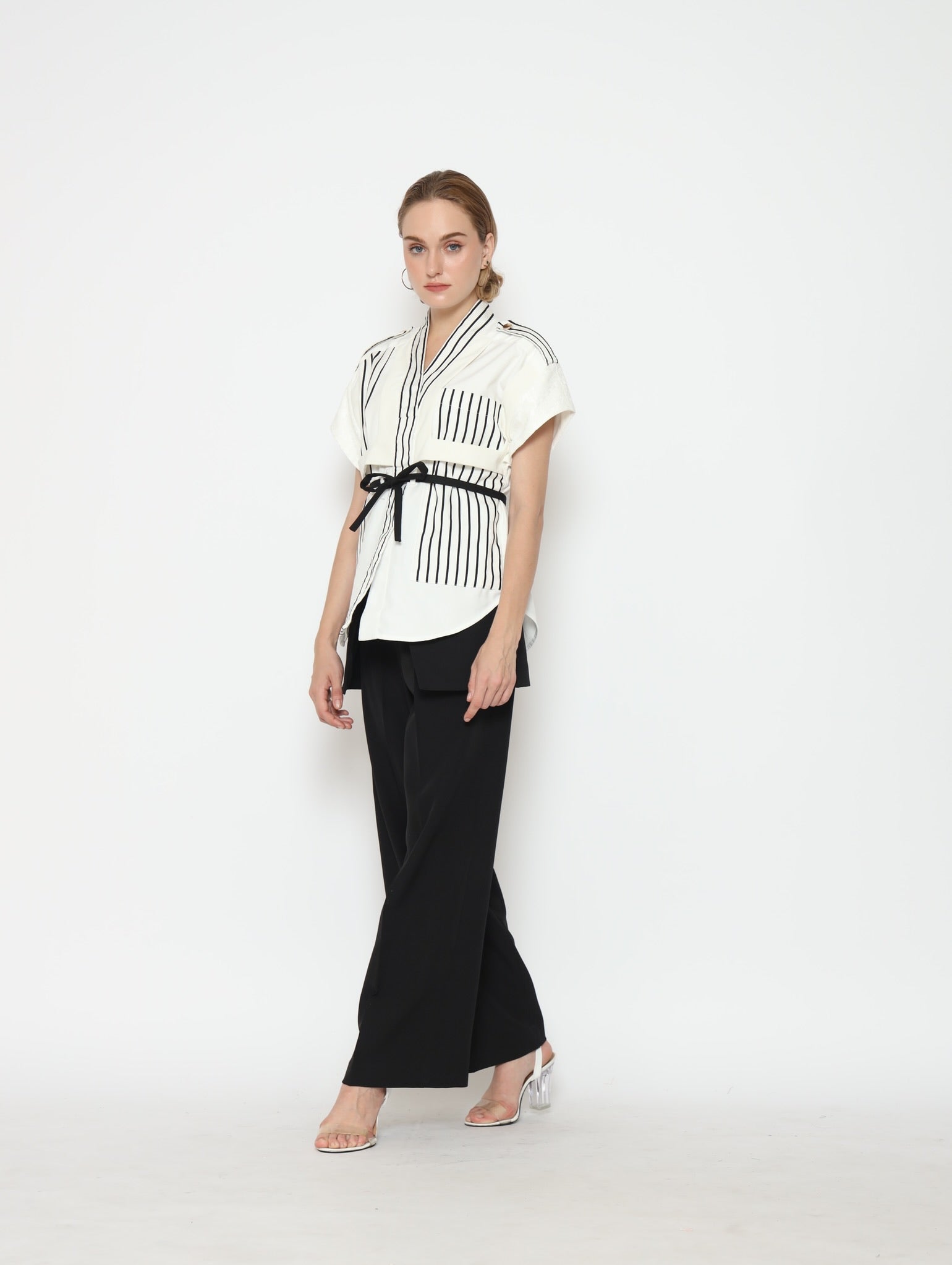 Bloom et champs Kemeja Salur Kombinasi