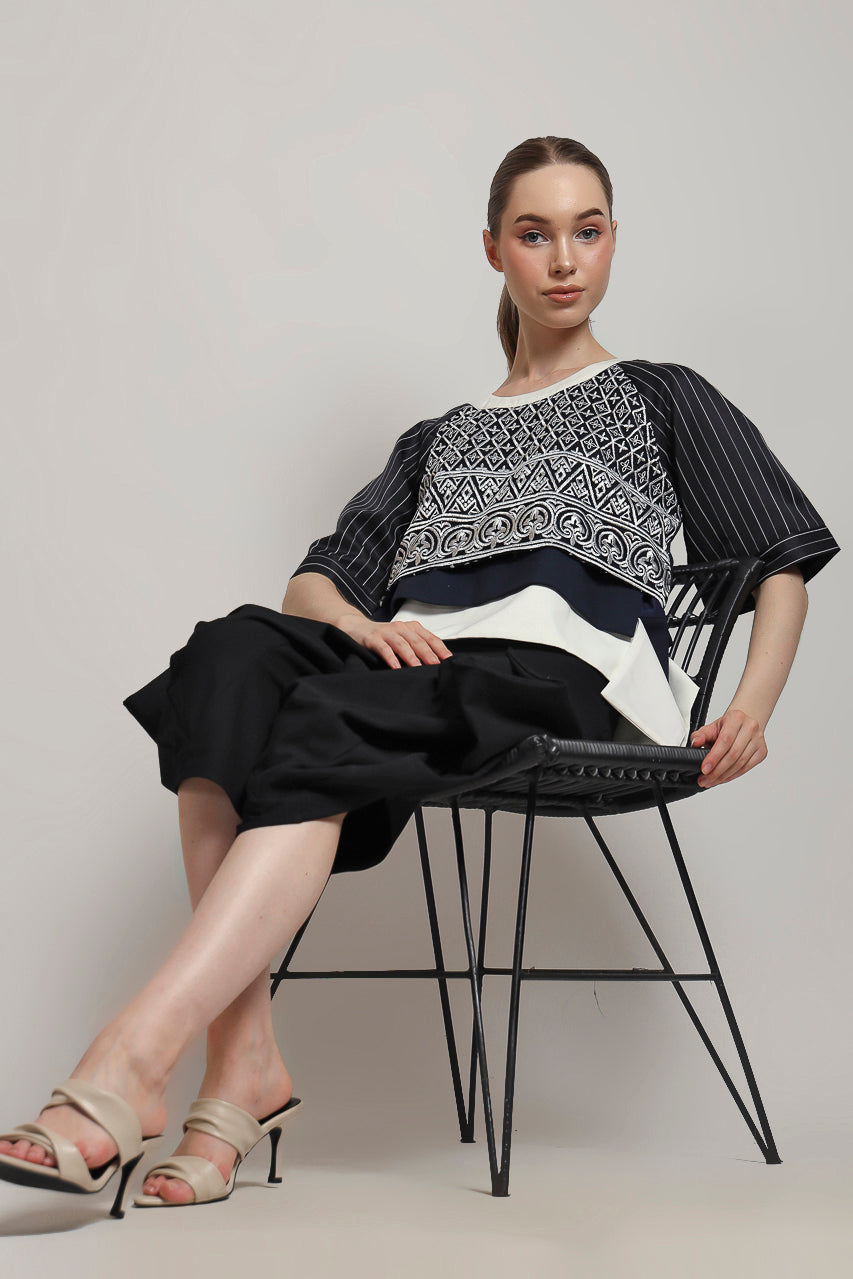 Bloom et Champs Top Mono Motif