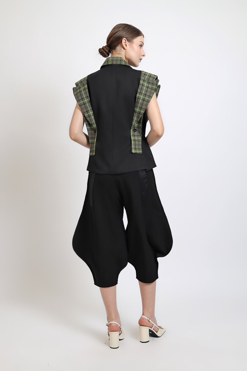 Bloom et Champs Blouse Double Lapel Olive