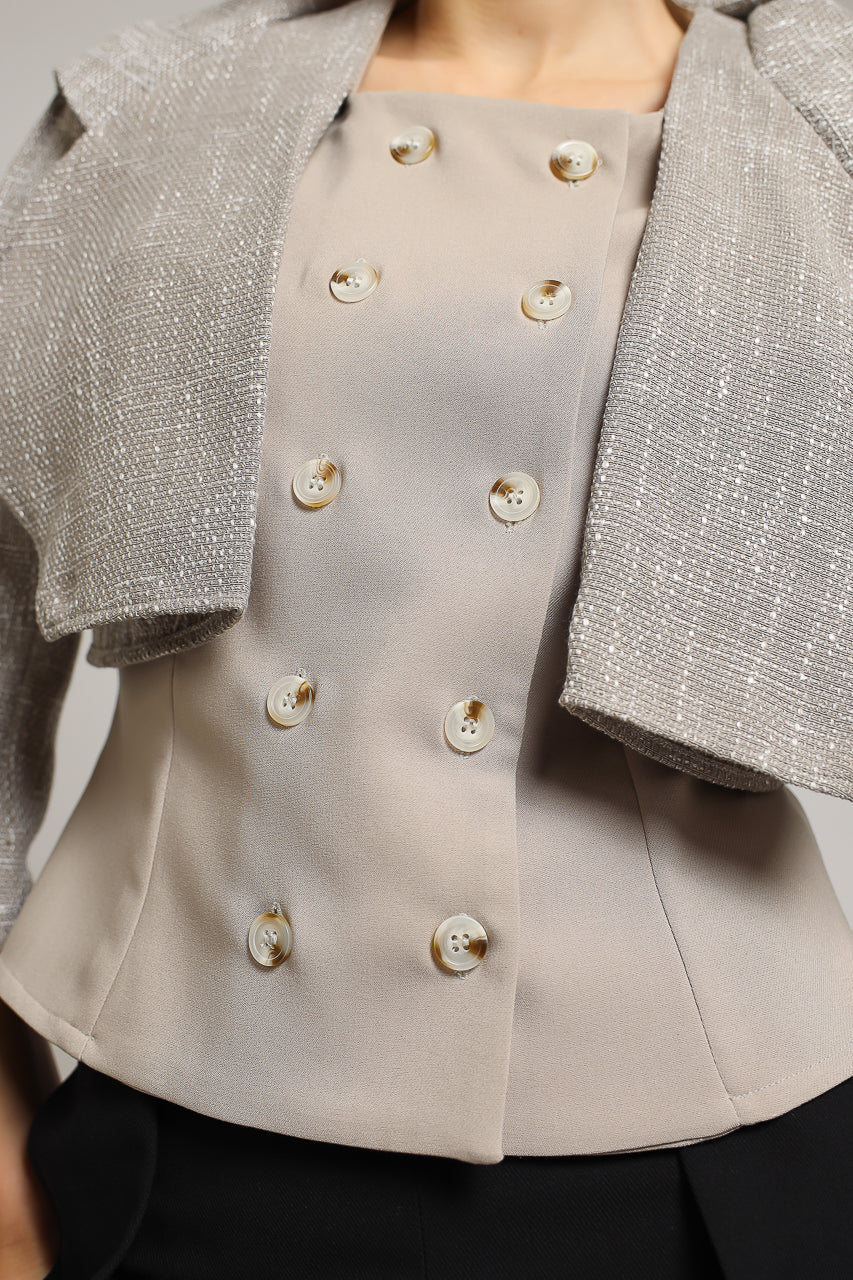 Bloom et Champs Accent Cape Blouse