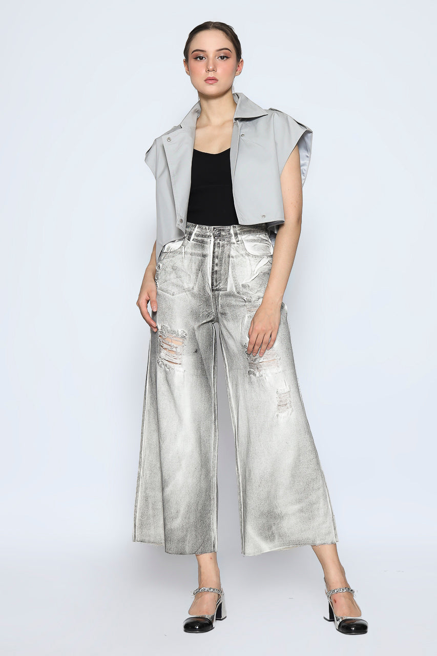 Bloom et Cotton Grey Vest/ Chemical Grey Denim