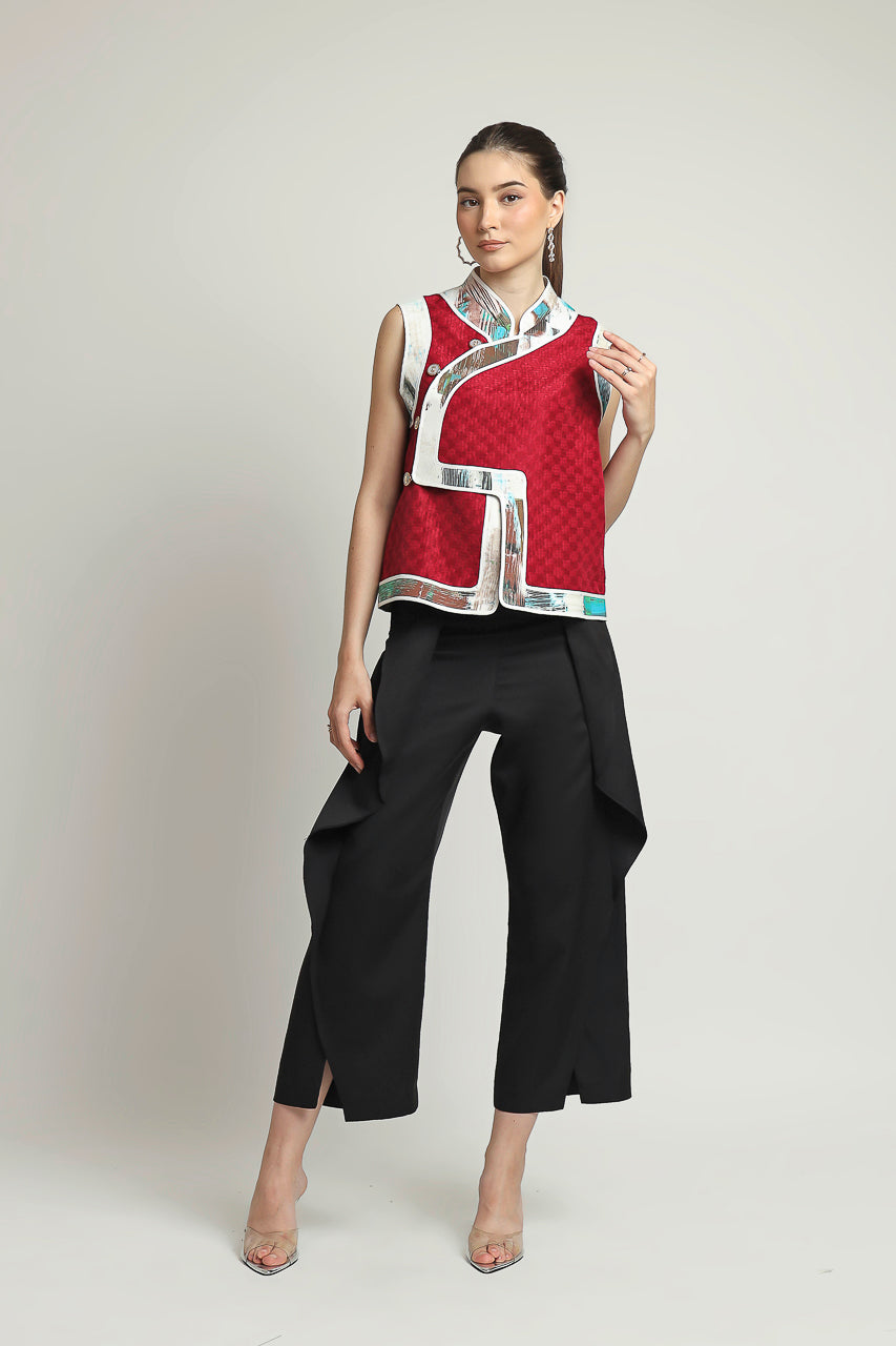 Bloom et Champs Sleeveless Shanghai Blouse