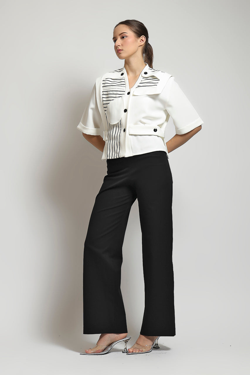 Bloom et Champs Kemeja Aksen Stripe