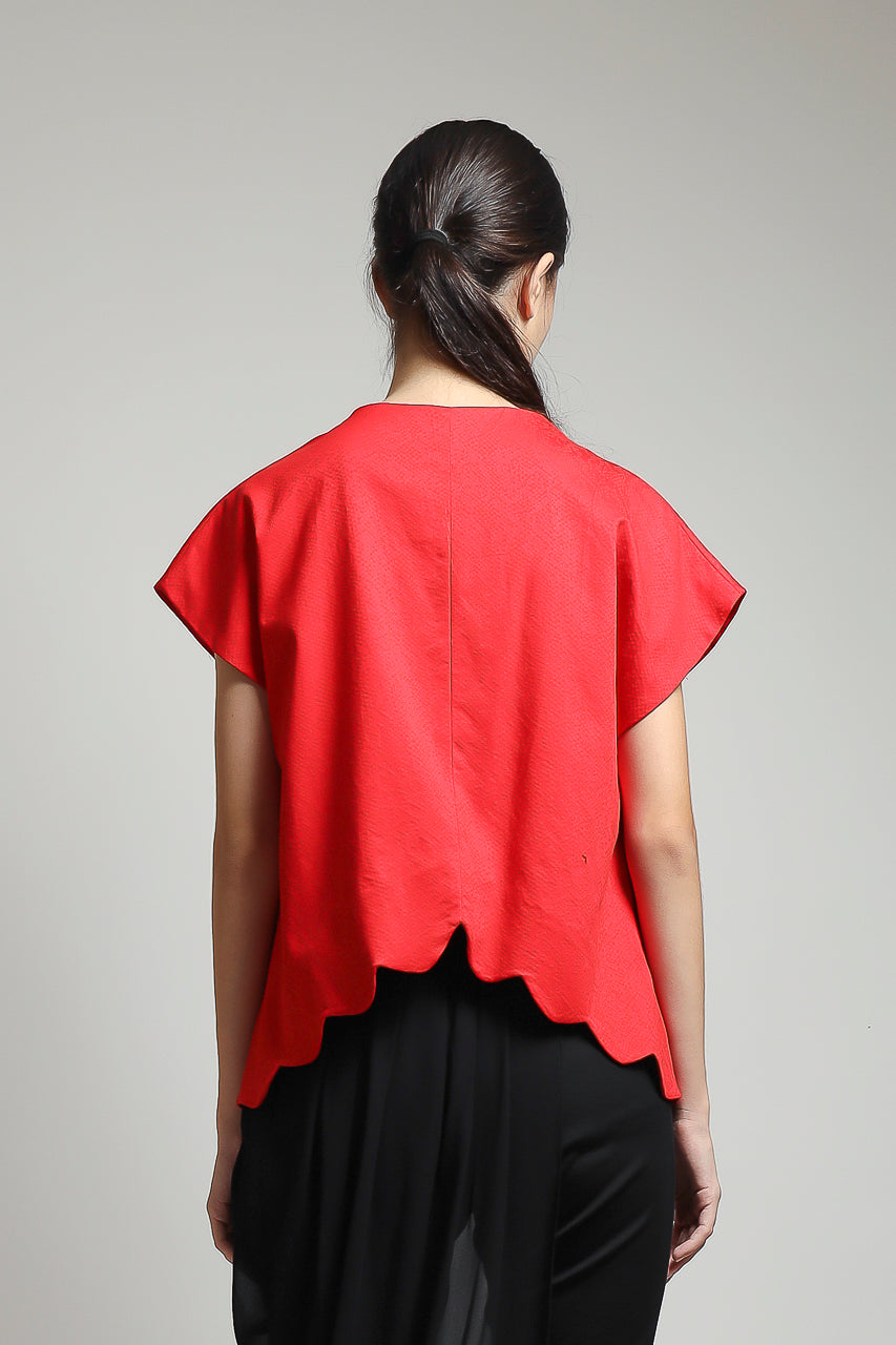 Bloom et Champs Kemeja Floral Scalloped