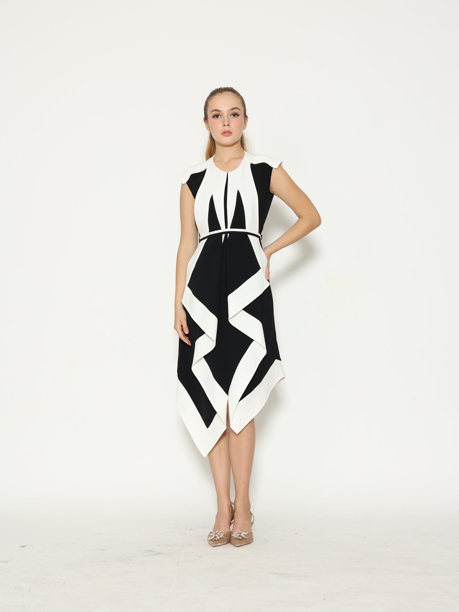 Bloom et Champs Assymetry Panda Dress