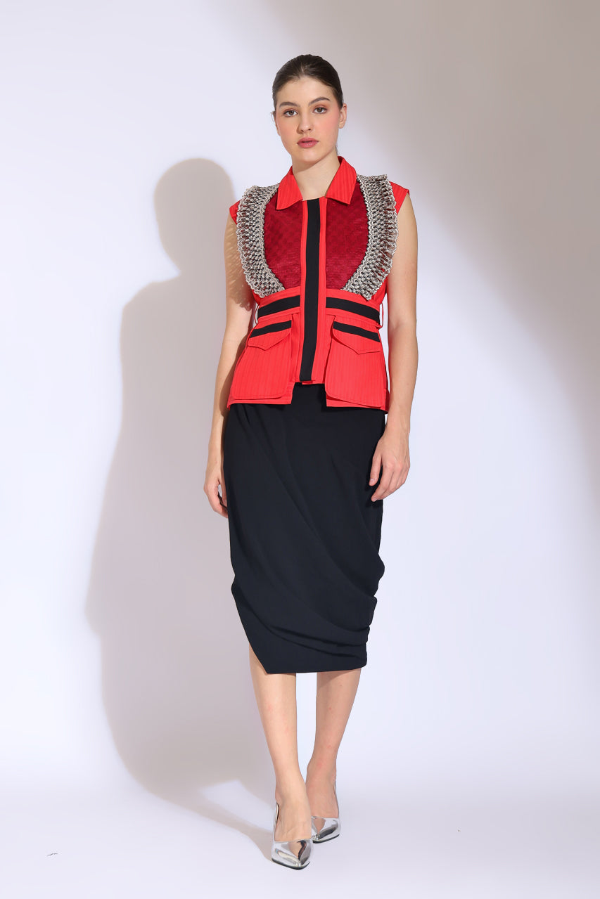 Bloom et Champs Kemeja Lingkar Merah