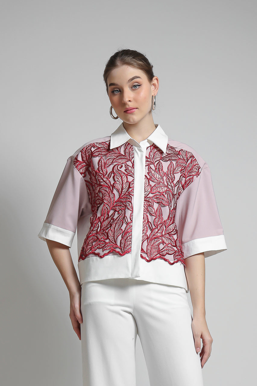 Bloom et Champs Red Velvet Shirt
