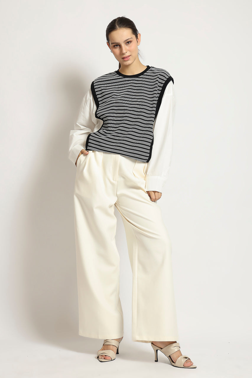 Bloom et Cotton Stripes Pullover Shirt