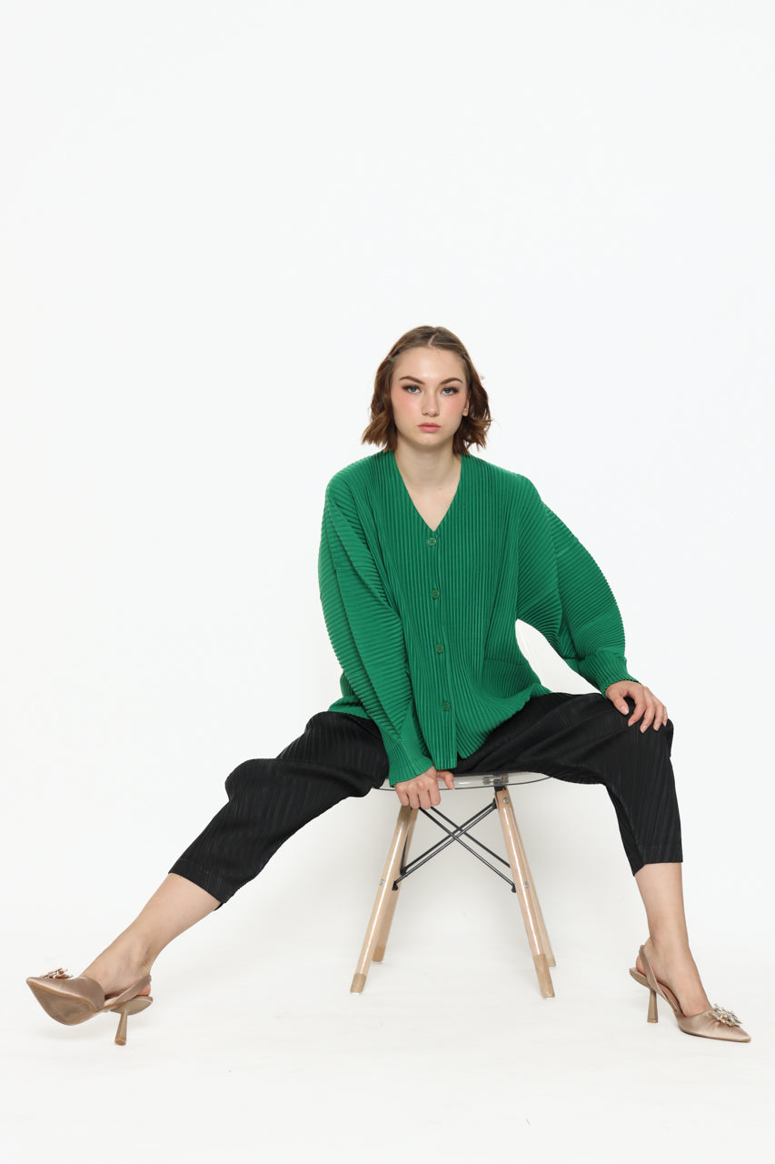 Bloom et Champs Vertical Outer Pleats/Parallel Pleats Pants